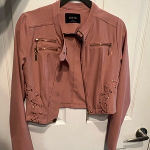 Cropped Mauve Pink Jacket